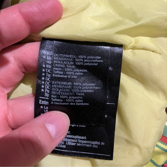 Burton Womens Size M Dryride Activity Jacket Yellow Plaid Hooded Vented Arms - Picture 9 of 11